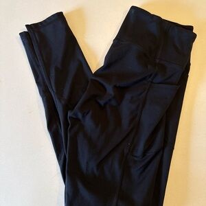 Victoria's Secret Black High-Rise Leggings with Side Pocket